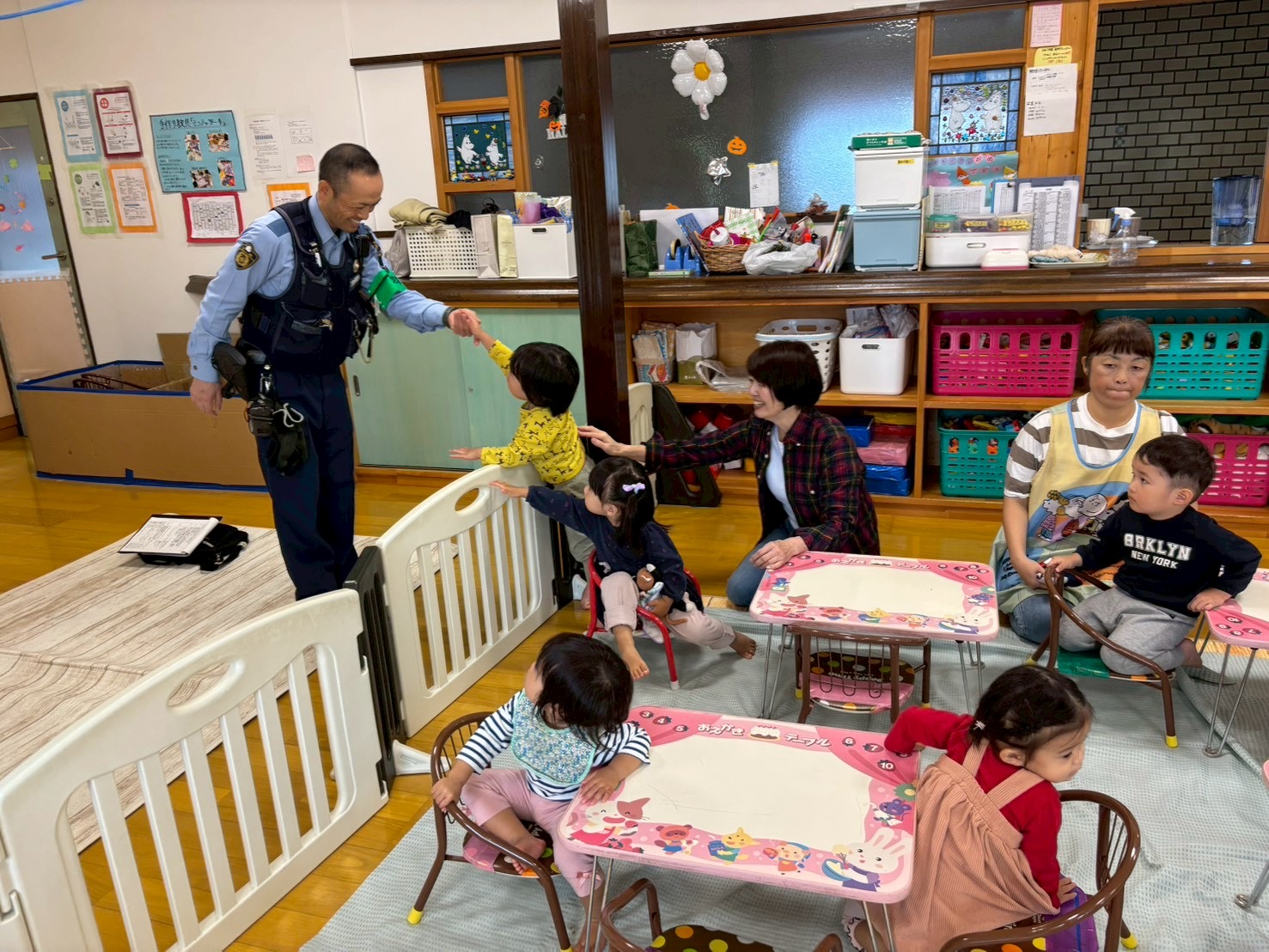 今から訓練をするけど、怖く無いから大丈夫だよ✨