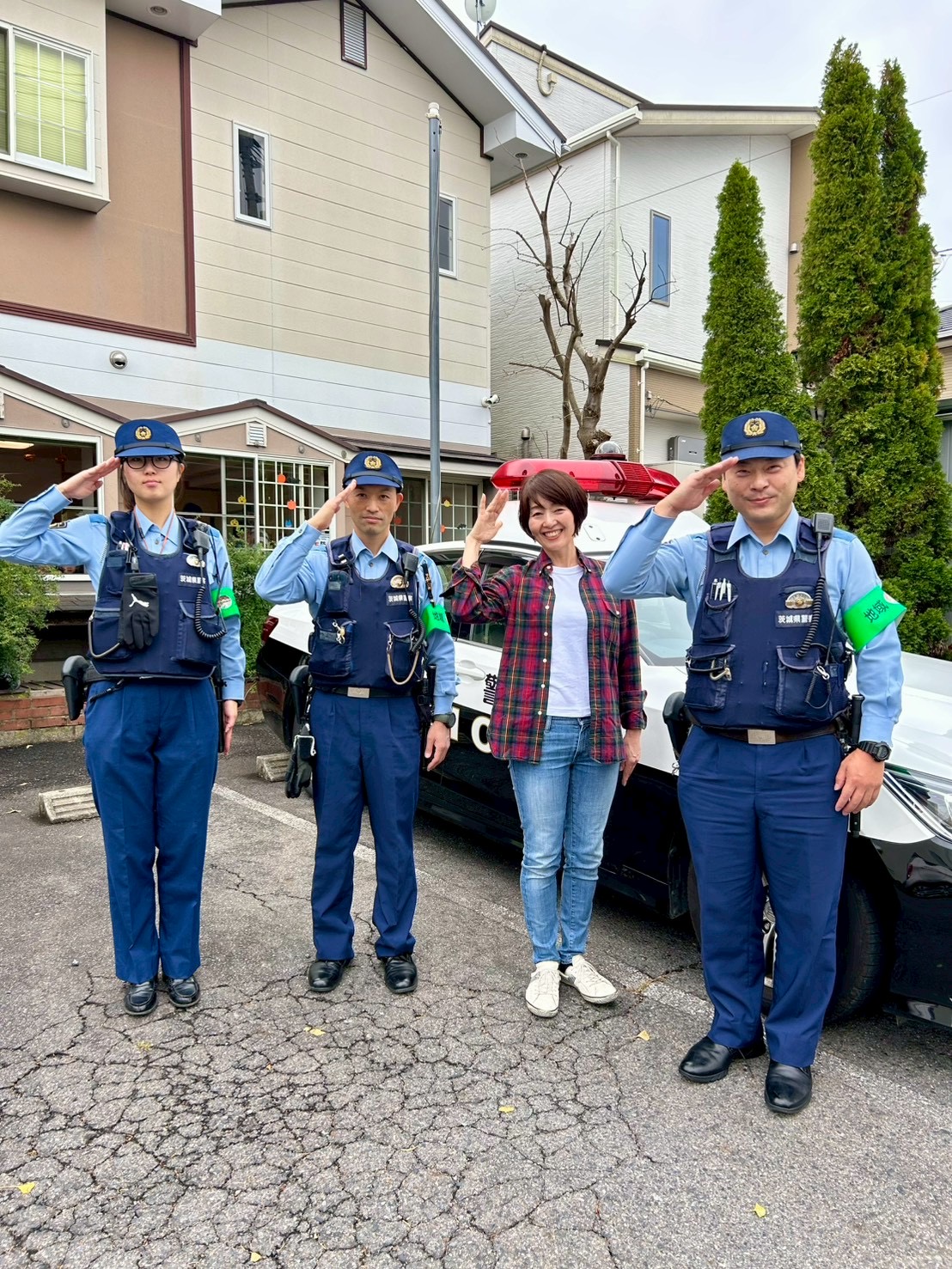 ひたちなか駅前交番の皆さん、